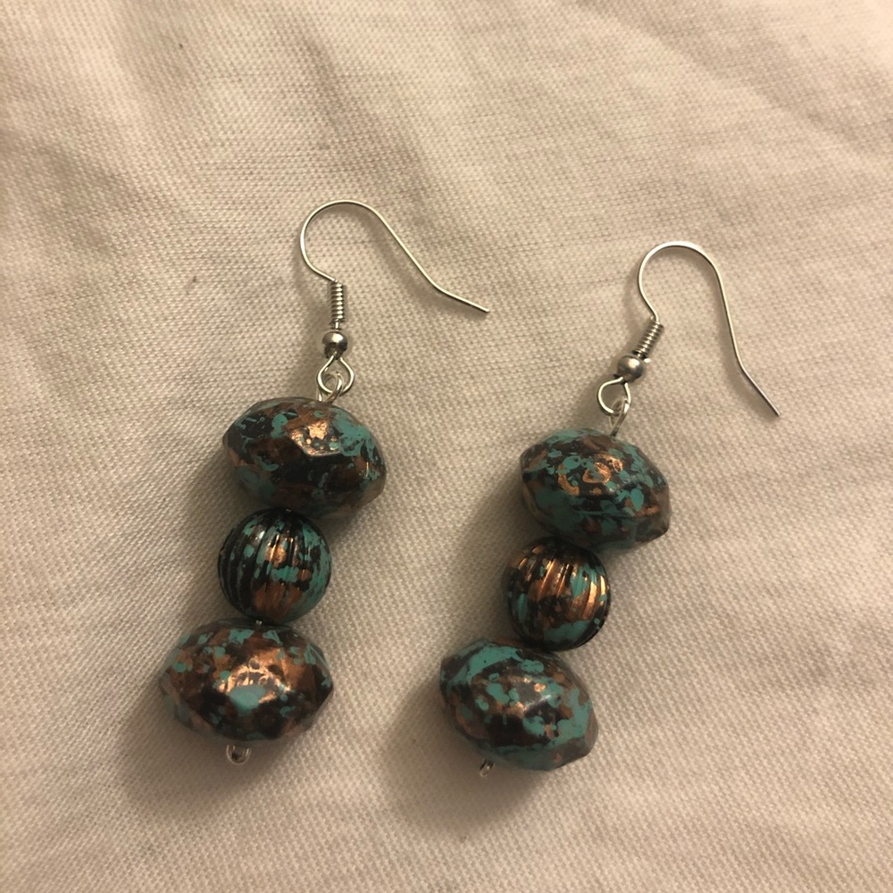 Turquoise sterling silver earrings